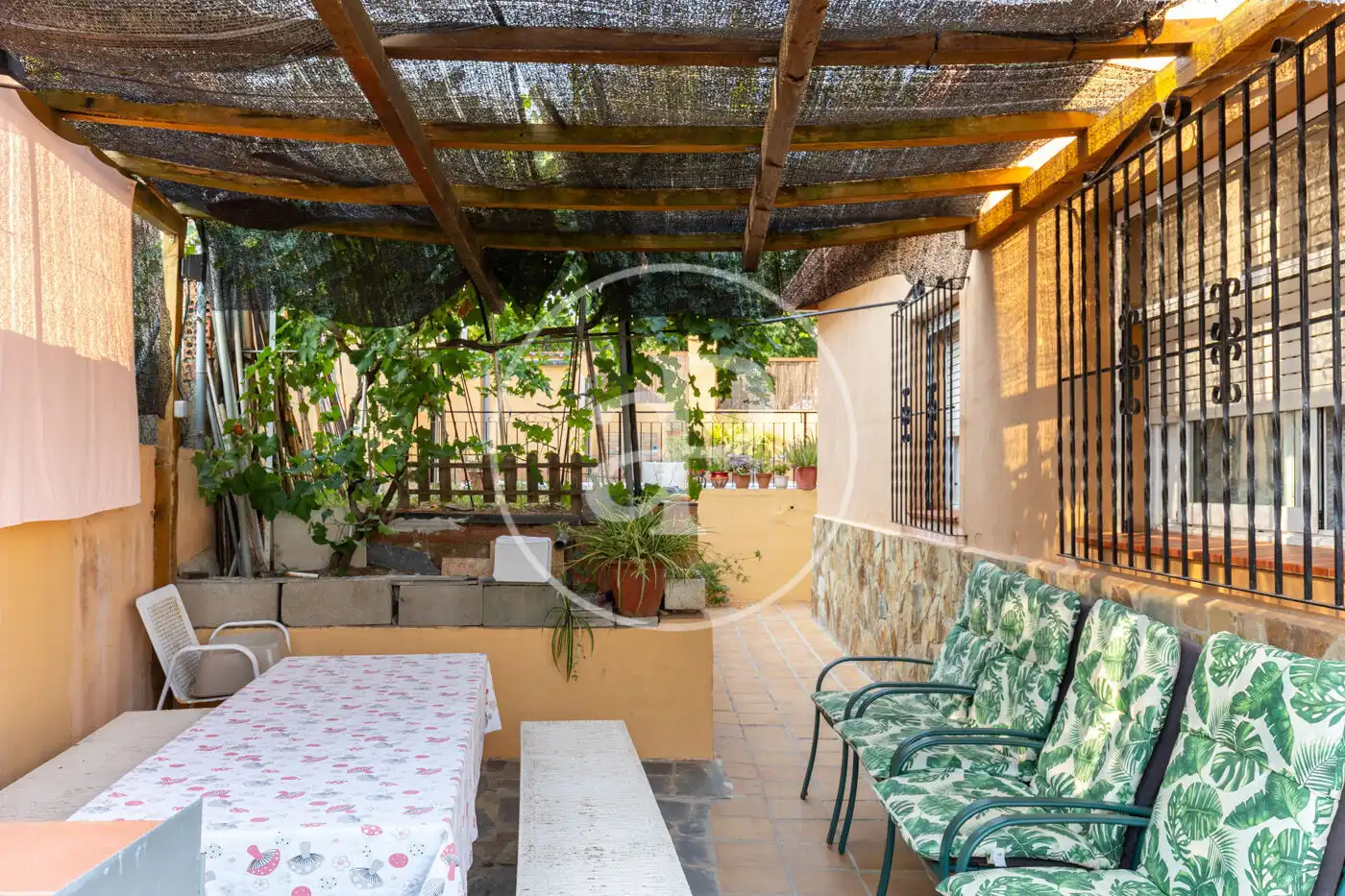 Terrace of Flat for sale in Rubí  with Air Conditioner, Heating and Private garden