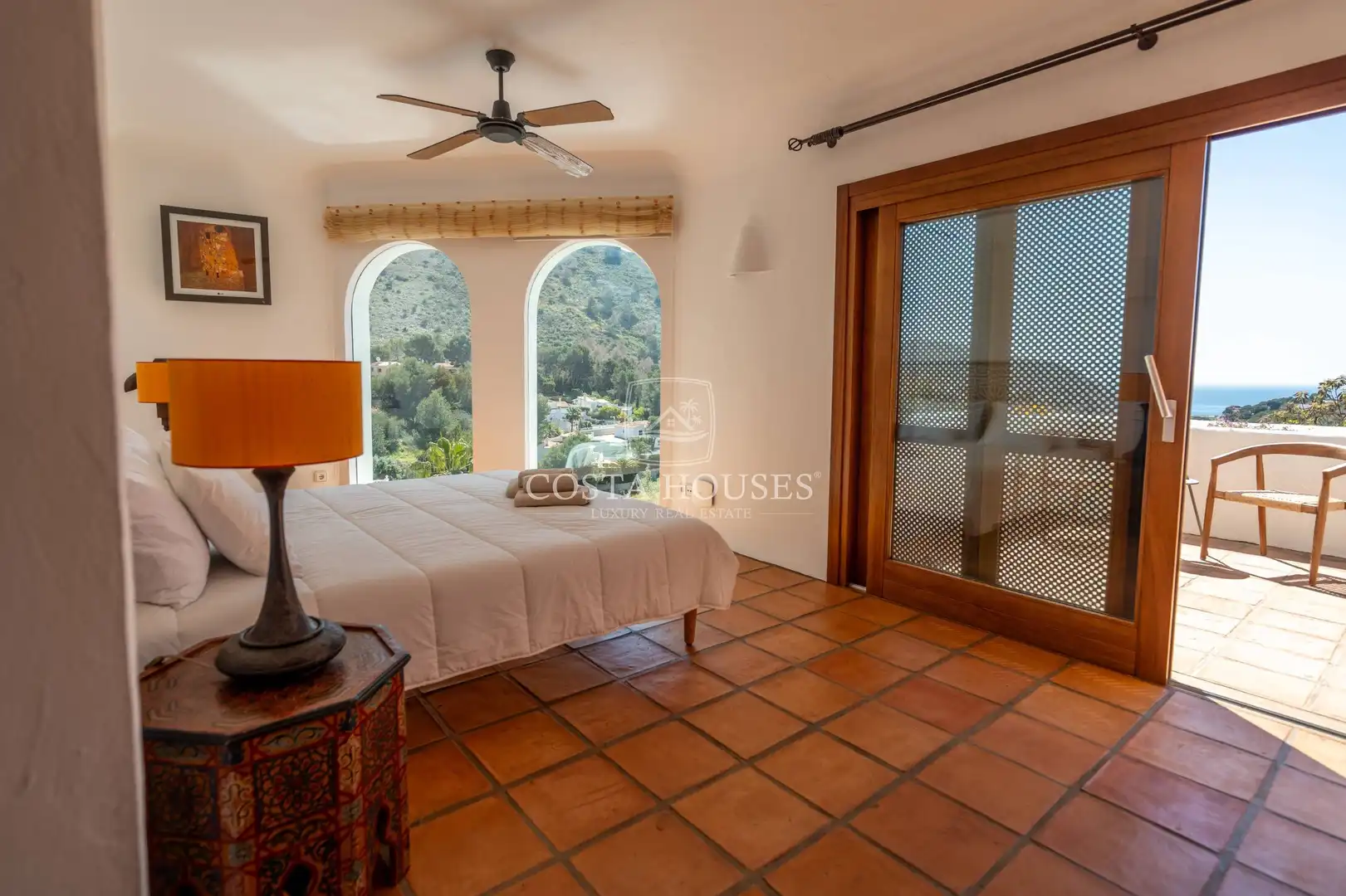 Dormitori de Casa o xalet en venda en Moraira amb Aire condicionat, Calefacció i Jardí privat
