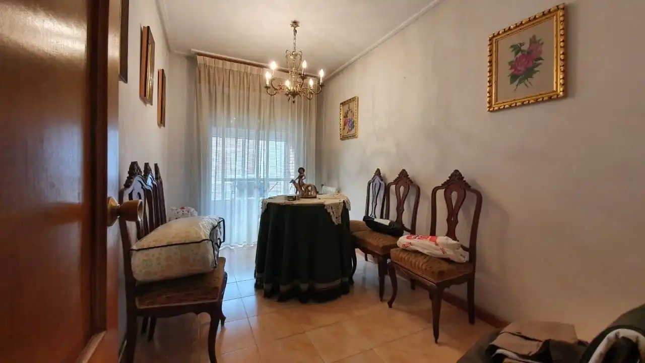 Dining room of Flat for rent in Ourense Capital   with Heating, Furnished and Balcony