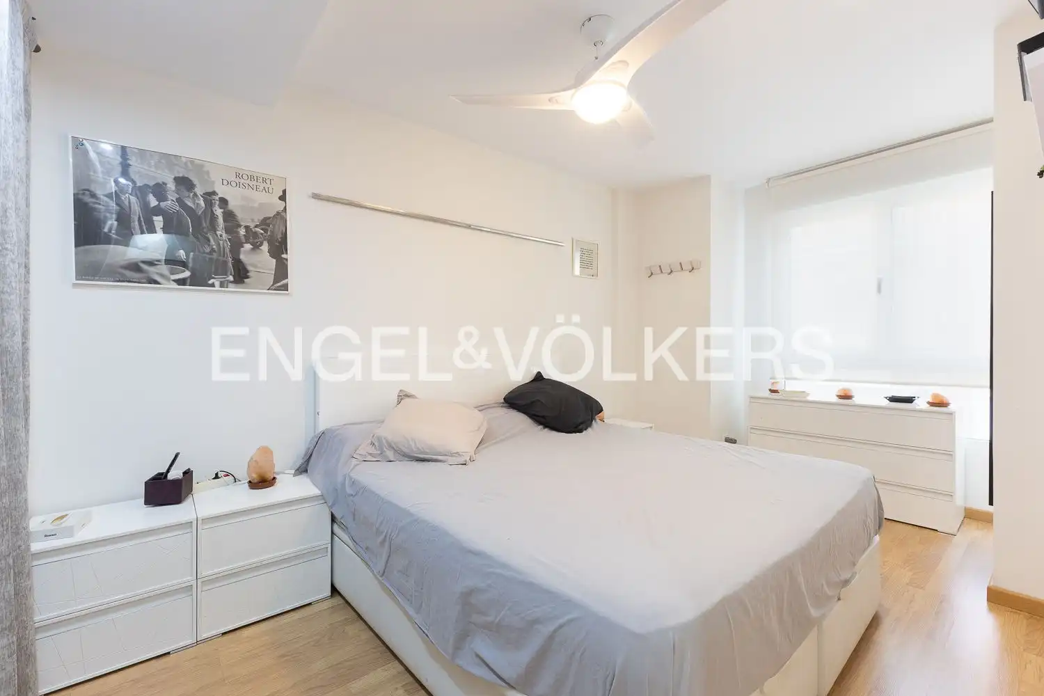 Bedroom of Flat for rent in Valencia  with Air Conditioner, Heating and Parquet flooring