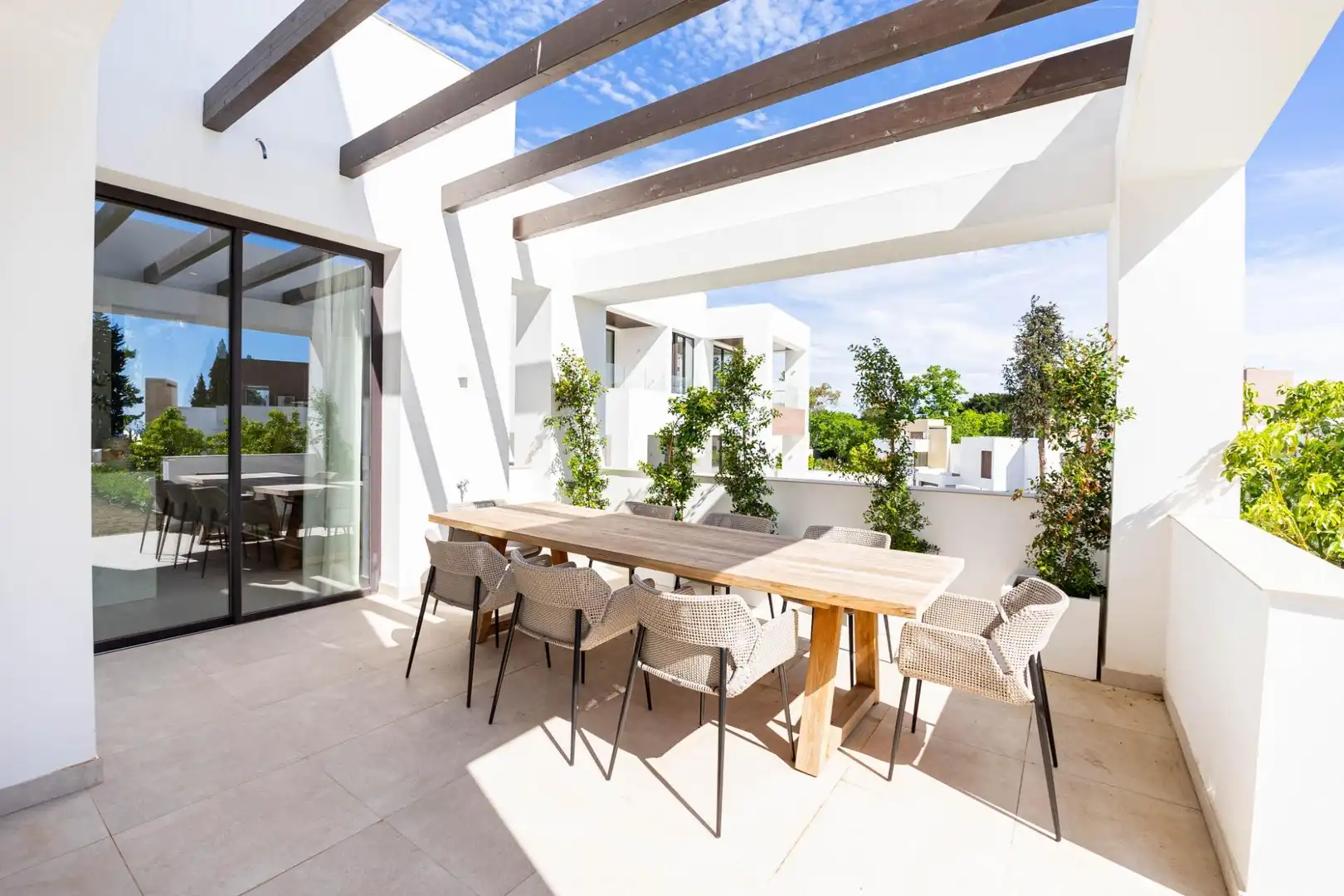 Terraza de Casa o chalet en venta en Marbella con Aire acondicionado, Jardín privado y Terraza