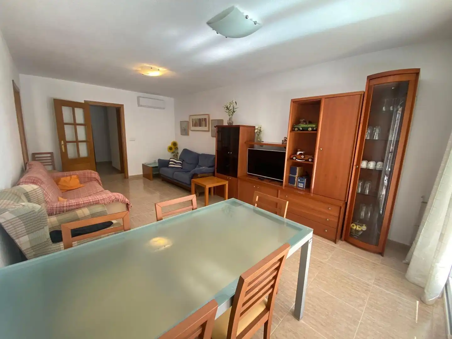 Sala d'estar de Apartament en venda en Calpe / Calp amb Terrassa i Piscina comunitària