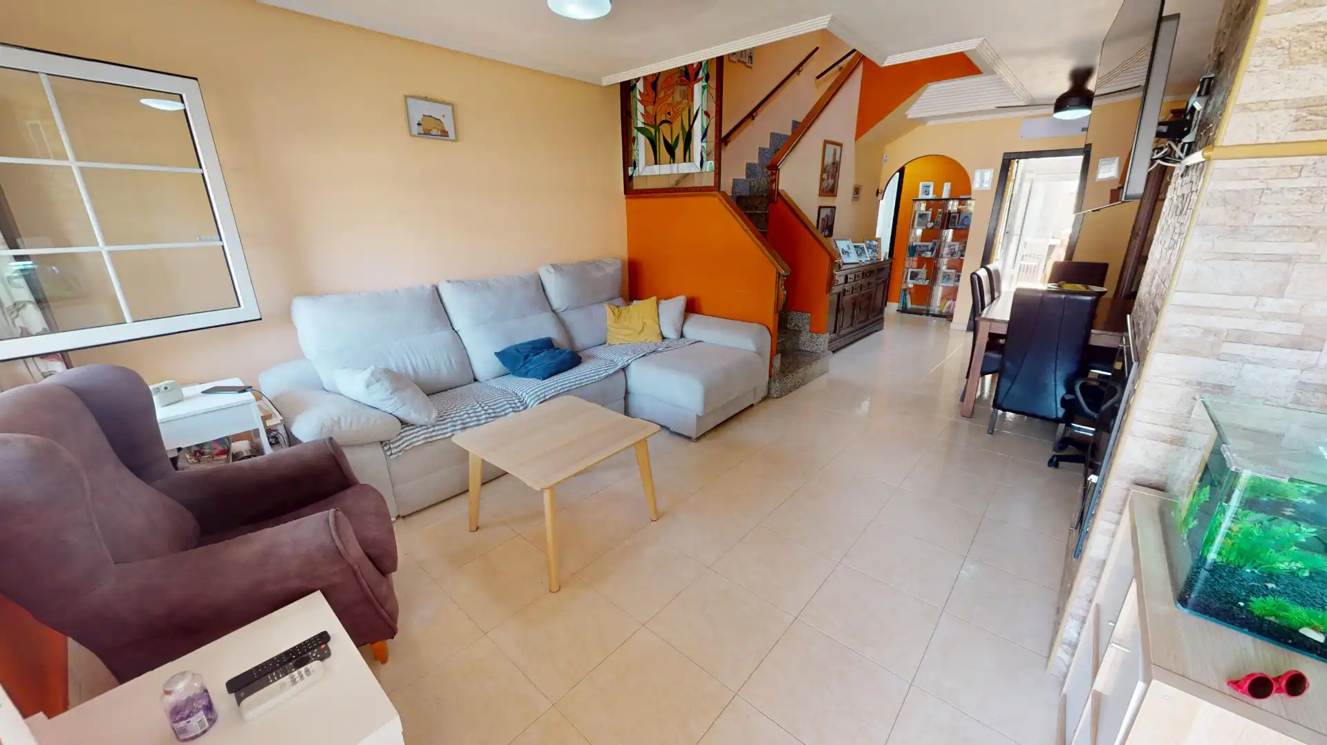 Sala d'estar de Casa adosada en venda en Almoradí amb Terrassa, Balcó i Piscina comunitària
