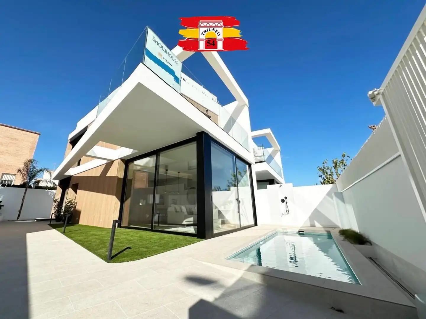 Exterior view of Houses for sale in Pilar de la Horadada  with Air Conditioner, Heating and Private garden