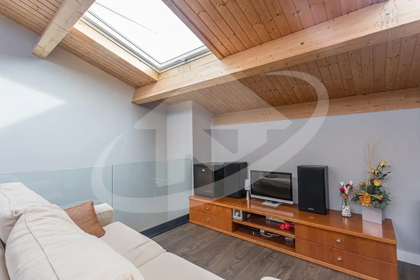 Living room of Houses for sale in Sabadell  with Heating, Private garden and Parquet flooring