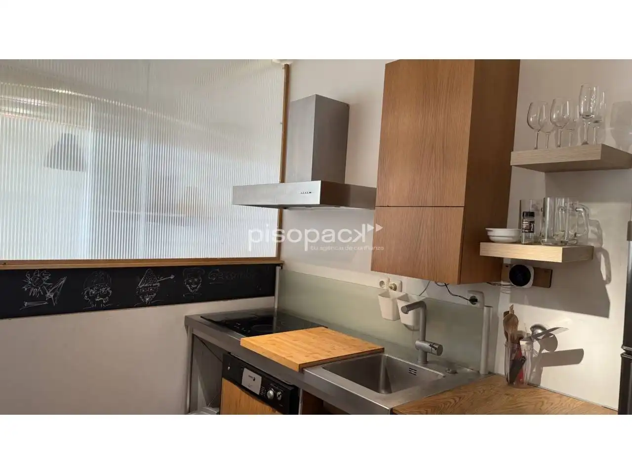 Kitchen of Flat for sale in  Pamplona / Iruña  with Heating, Parquet flooring and Storage room