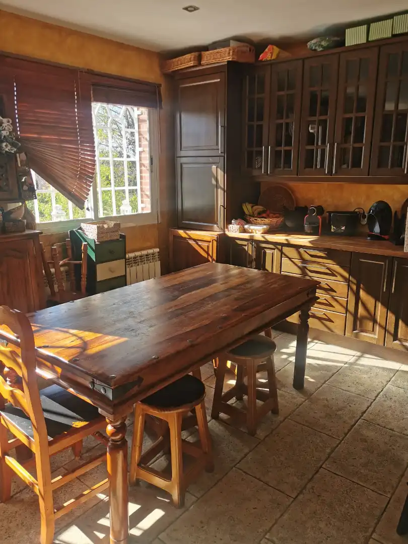 Küche von Einfamilien-Reihenhaus zur untervermieten in Villanueva de la Cañada mit Heizung, Privatgarten und Parkett