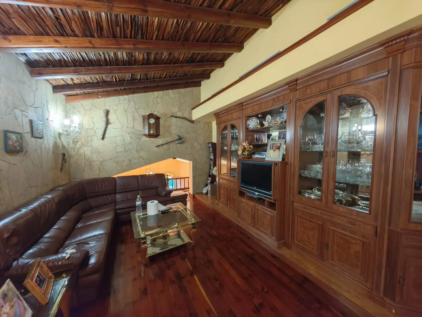 Sala d'estar de Casa o xalet en venda en San Bartolomé de Tirajana amb Aire condicionat, Jardí privat i Terrassa