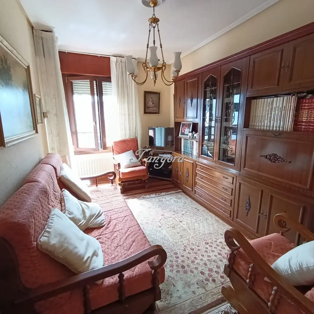 Sala de estar de Piso en venta en Getxo  con Calefacción, Parquet y Terraza