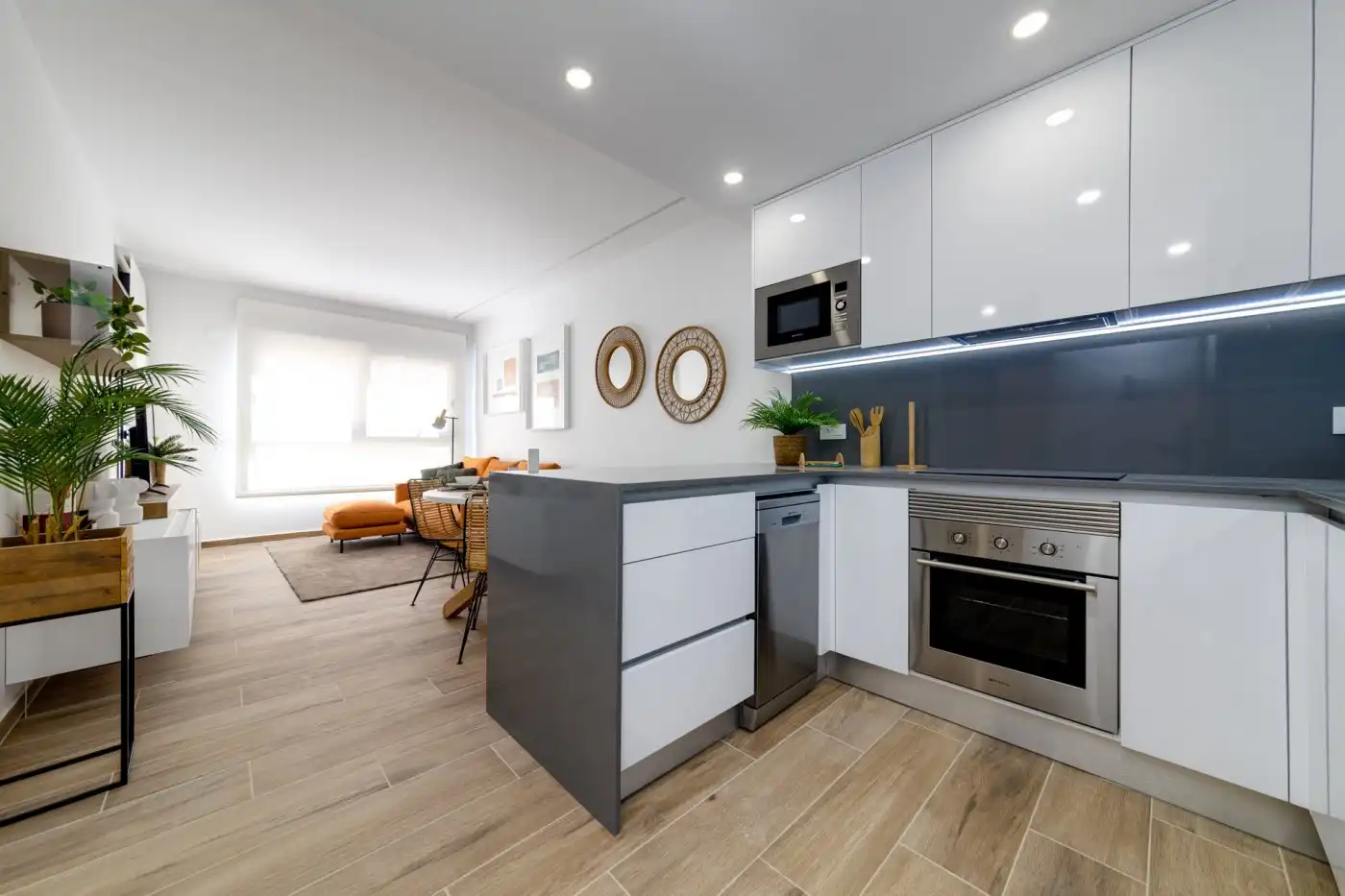 Cuina de Apartament en venda en Villamartín amb Aire condicionat, Calefacció i Jardí privat