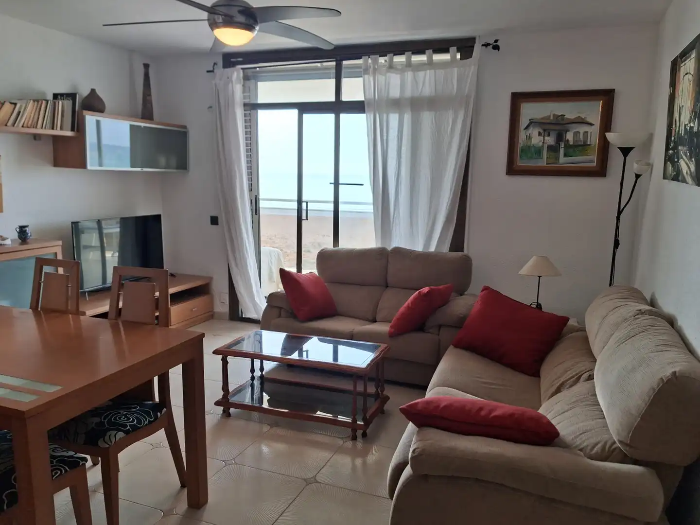 Living room of Apartments for rent in Castelldefels  with Terrace, Furnished and Community pool