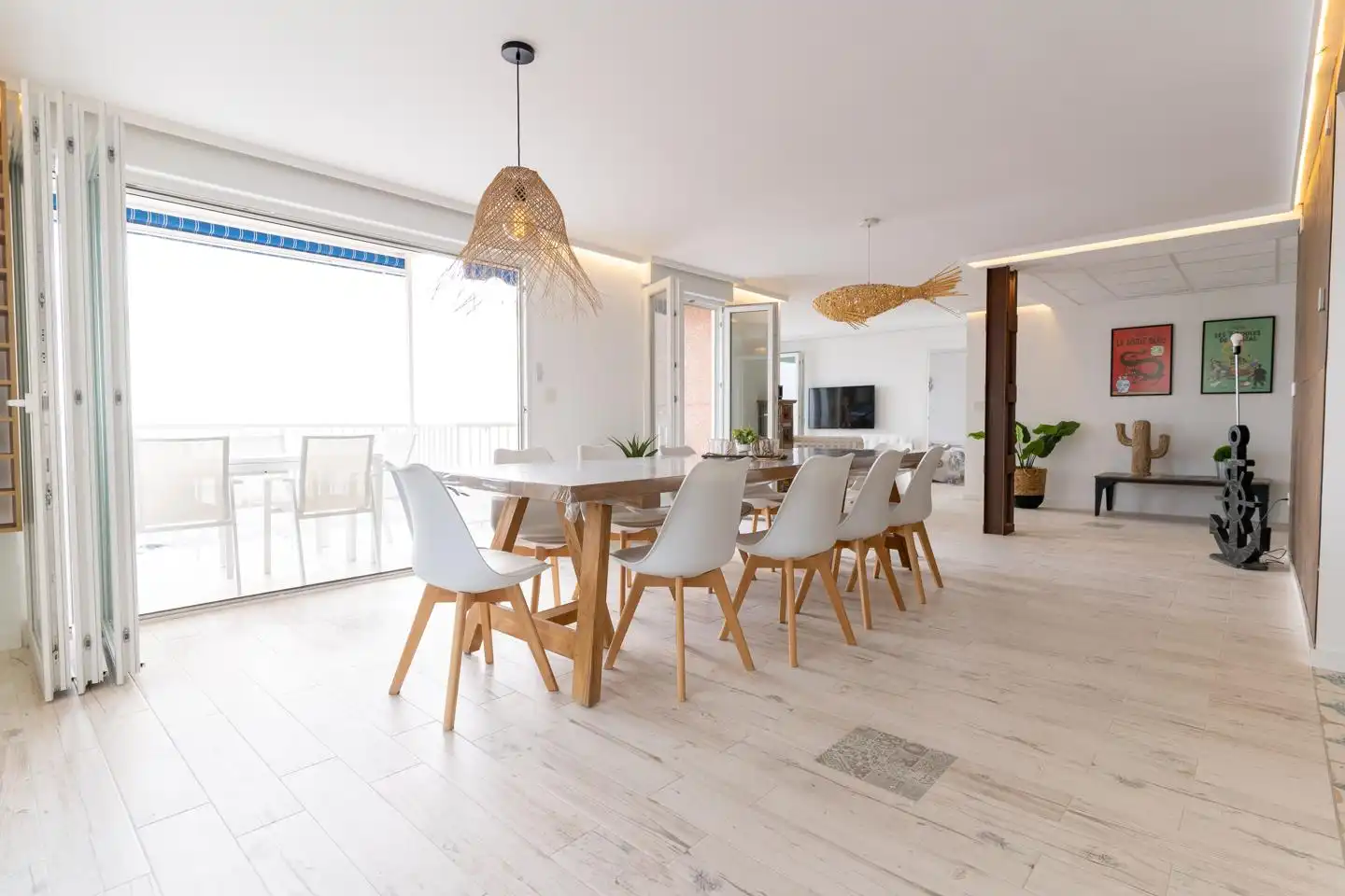 Esszimmer von Wohnung zum Verkauf in Santa Pola mit Klimaanlage, Heizung und Terrasse