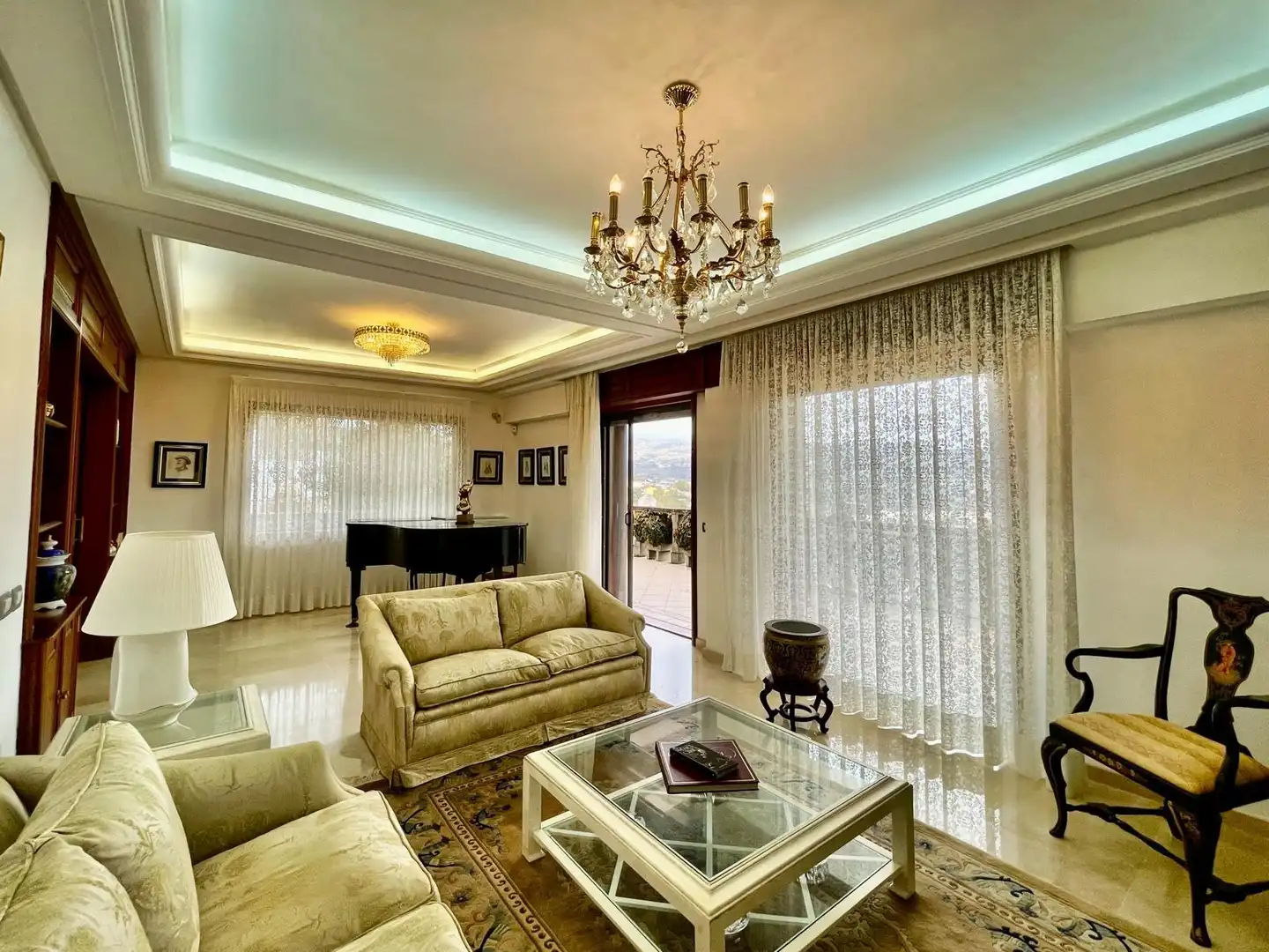 Sala de estar de Casa o chalet en venta en Santa Brígida con Terraza, Trastero y Piscina