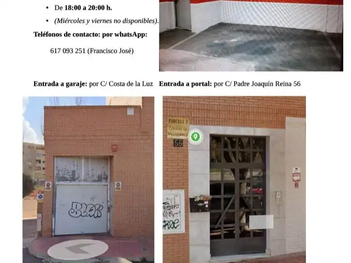 Vista exterior de Garatge en venda en Almería