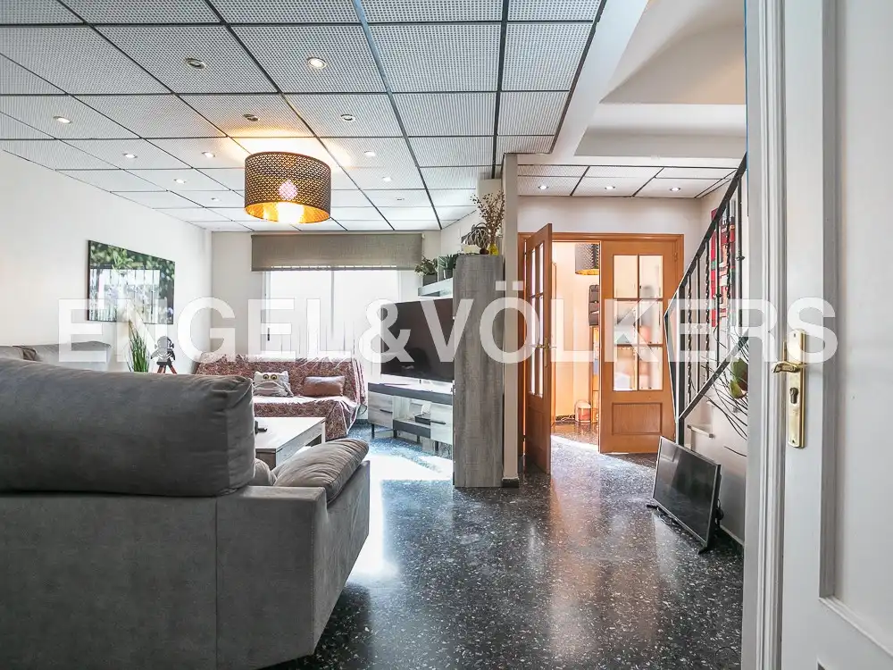 Sala de estar de Casa o chalet de alquiler en La Pobla de Farnals con Aire acondicionado, Calefacción y Terraza