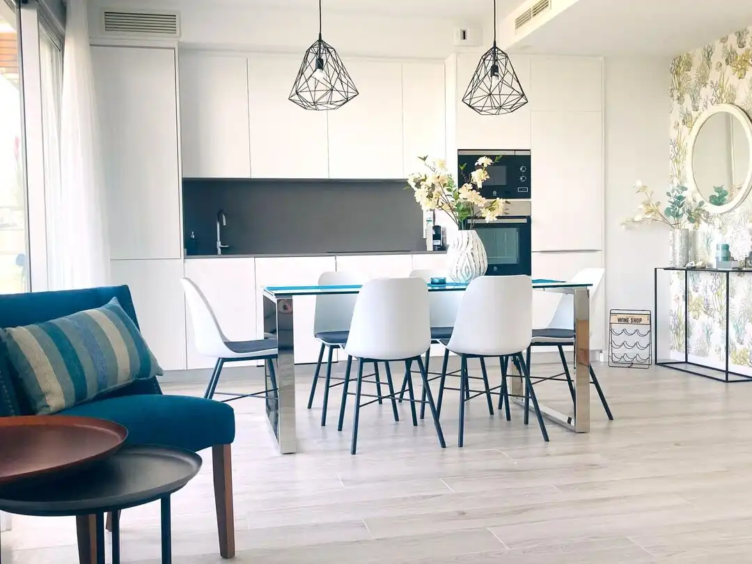 Dining room of Attic for rent in Estepona  with Air Conditioner, Heating and Private garden