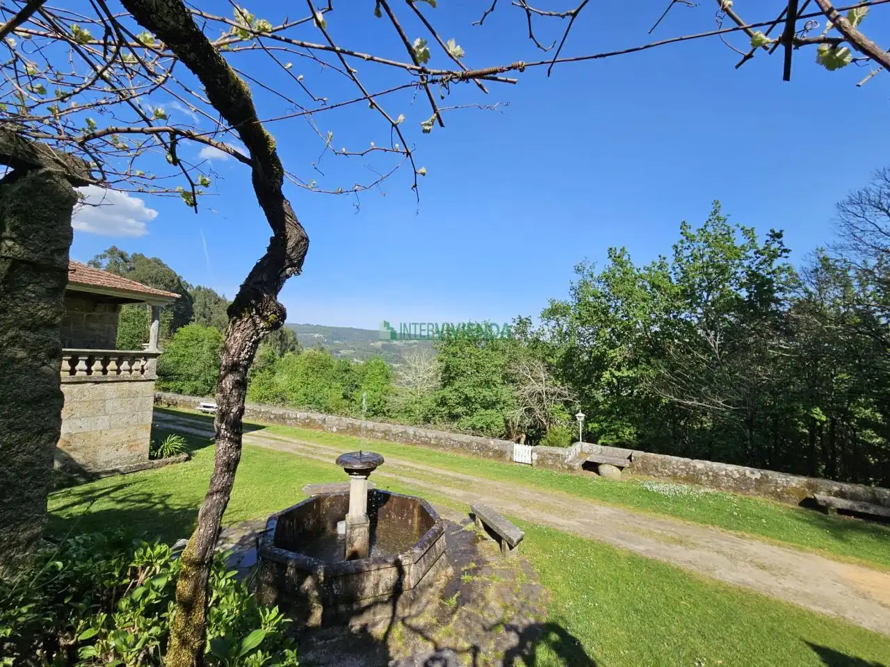 Jardín de Finca rústica en venta en A Cañiza   con Calefacción, Jardín privado y Terraza