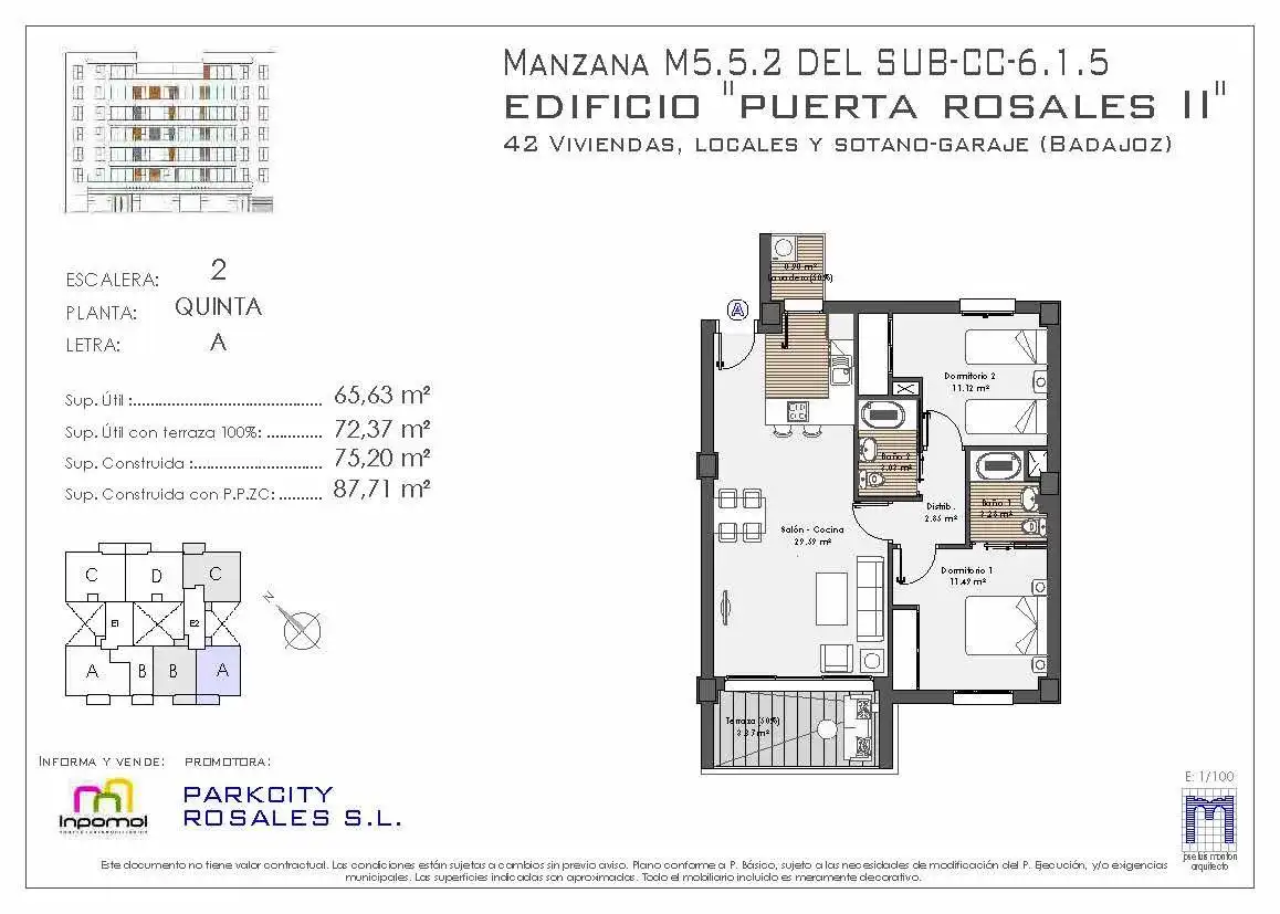 Apartament en venda en Badajoz Capital amb Aire condicionat, Terrassa i Piscina comunitària