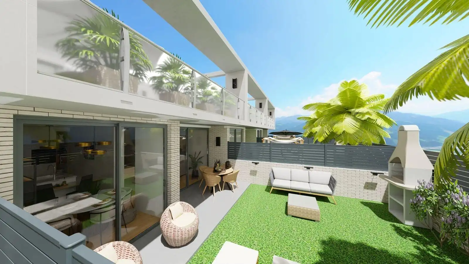 Terraza de Casa adosada en venta en Torrelavega  con Jardín privado, Terraza y Trastero