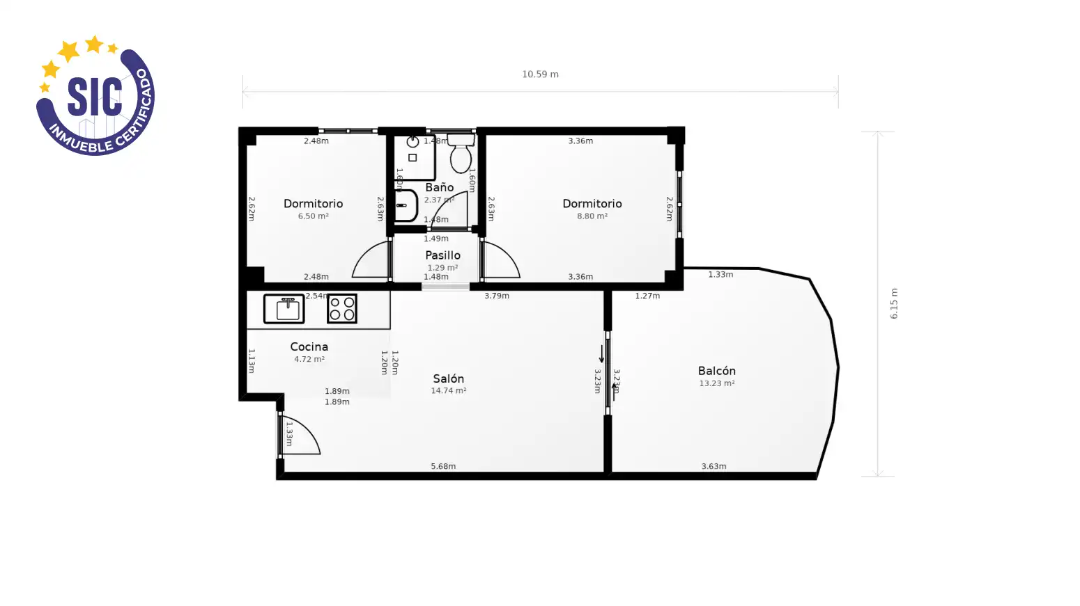 Wohnung zum Verkauf in Piles mit Klimaanlage, Terrasse und Schwimmbad