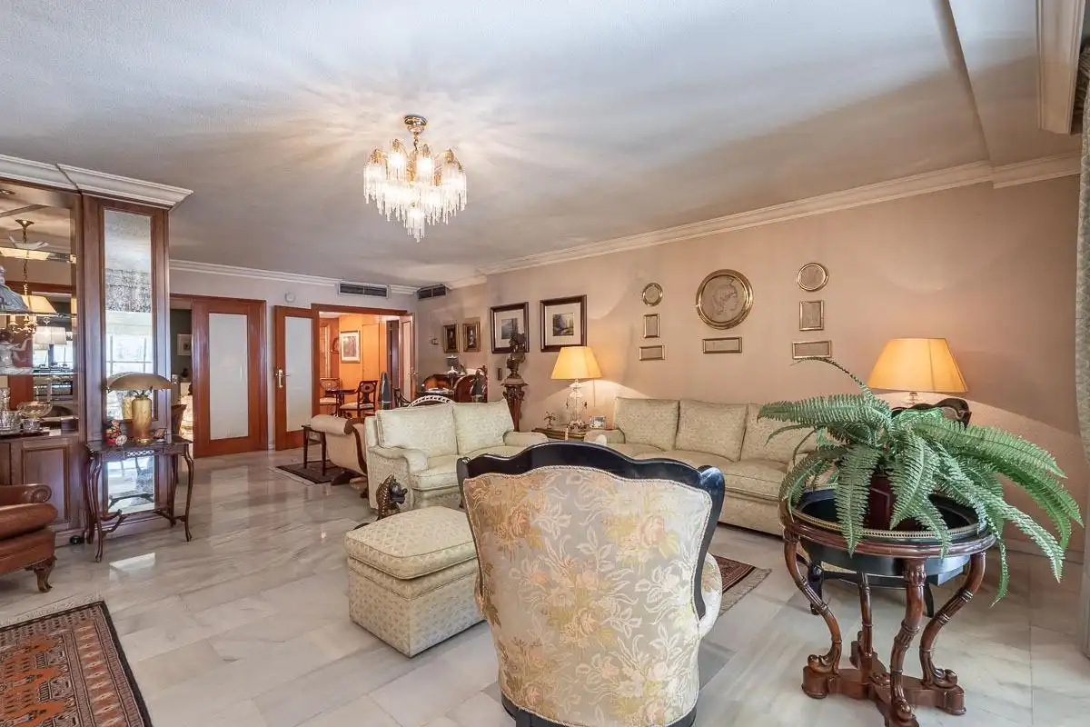 Living room of Flat for sale in Granada  with Private garden, Storage room and Community pool