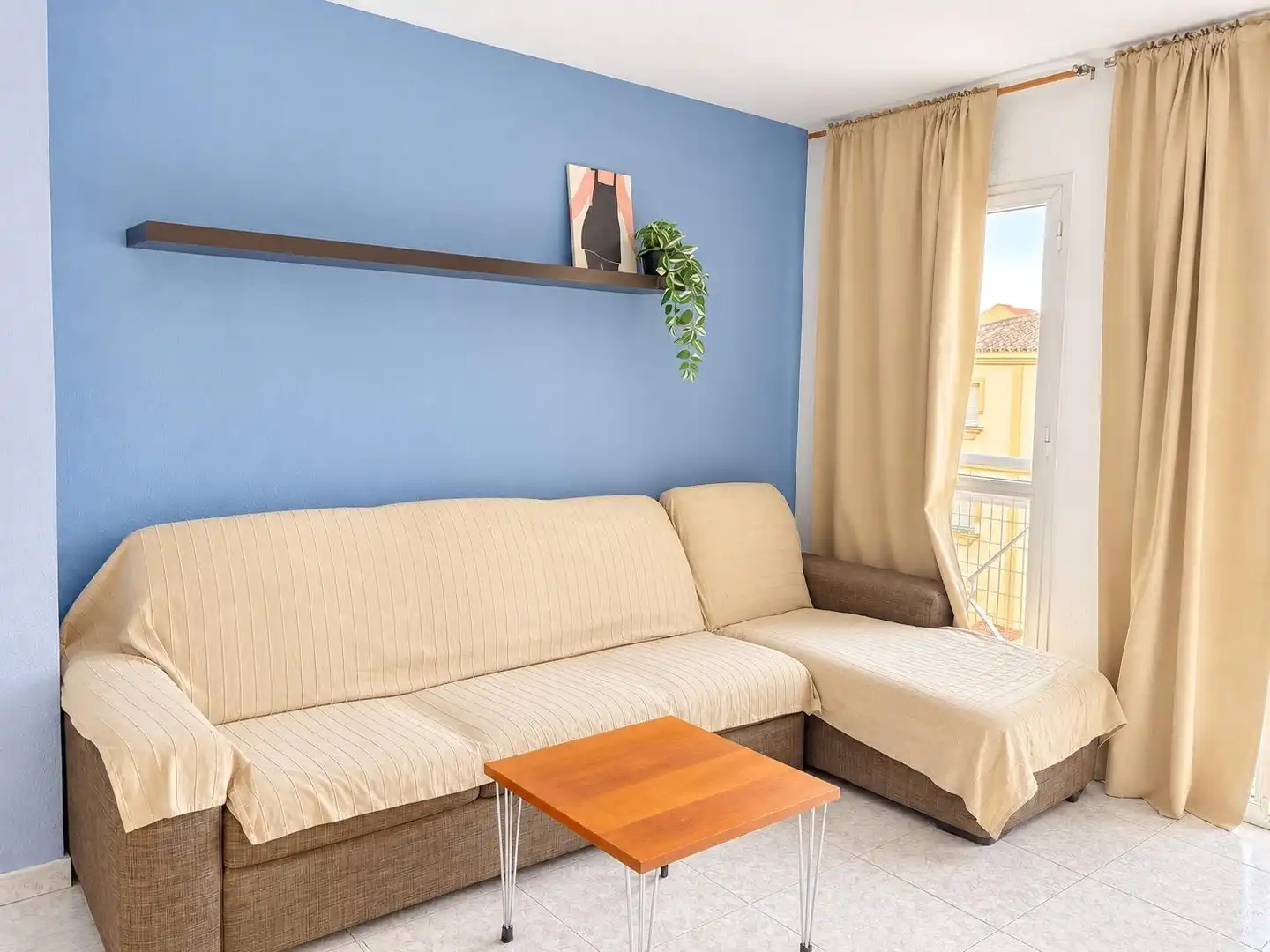 Sala de estar de Piso de alquiler en Málaga con Amueblado y Balcón