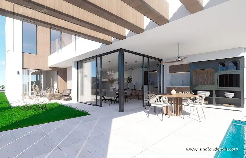 Terrasse von Haus oder Chalet zum Verkauf in Torre-Pacheco mit Klimaanlage, Heizung und Privatgarten