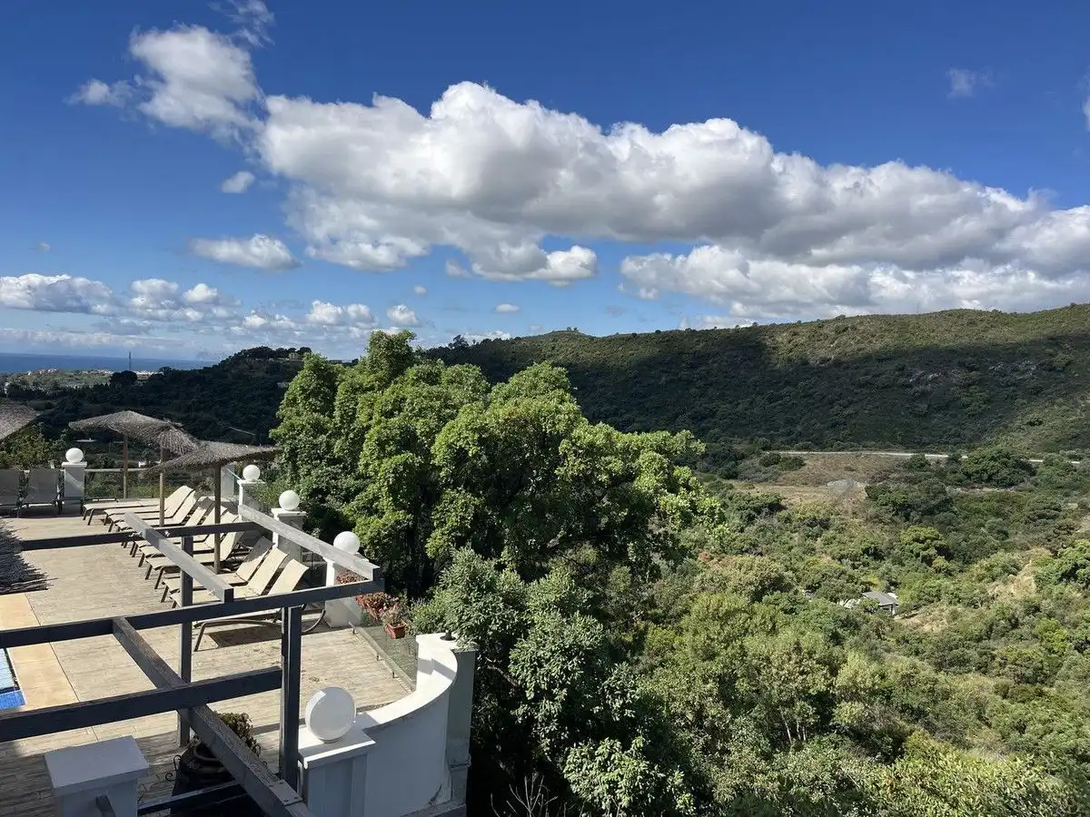 Vista exterior de Apartament de lloguer en Estepona amb Calefacció, Terrassa i Moblat