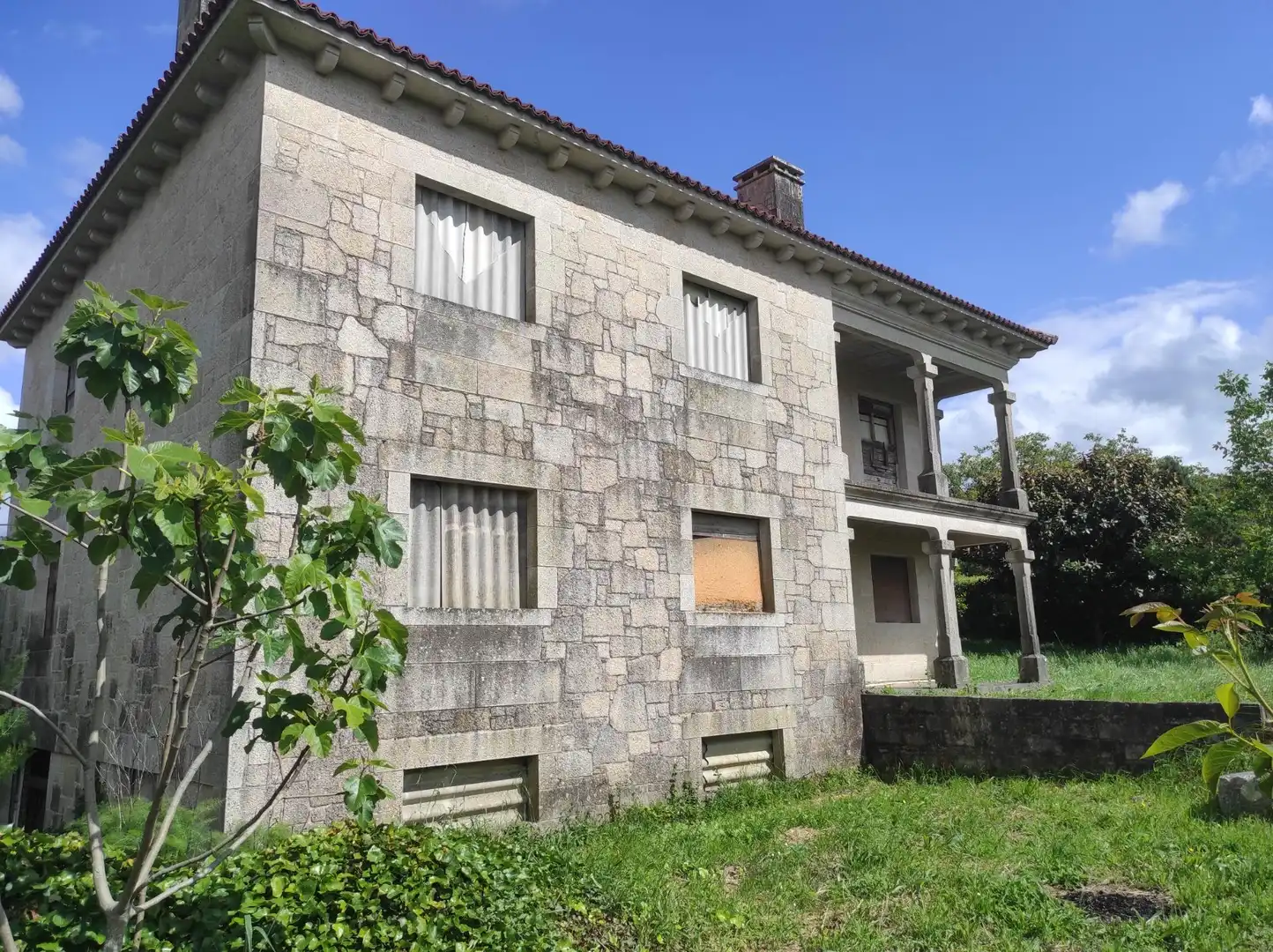 Exterior view of Houses for sale in Santiago de Compostela   with Private garden and Terrace