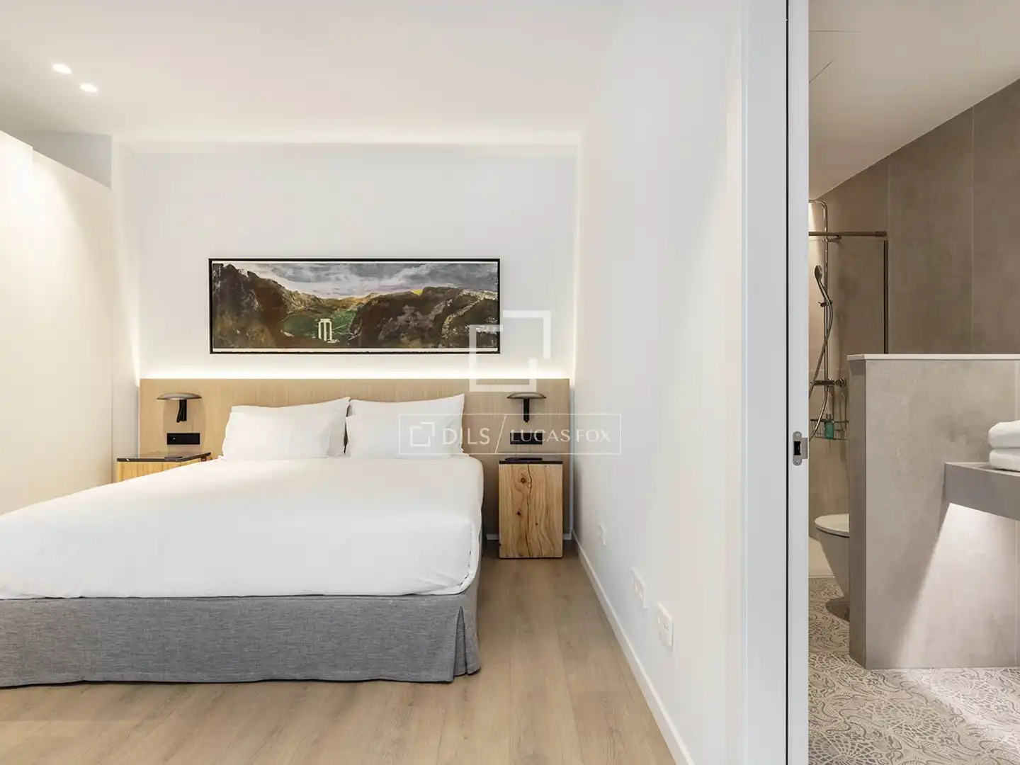 Bedroom of Flat for rent in Barcelona  with Air Conditioner, Heating and Parquet flooring