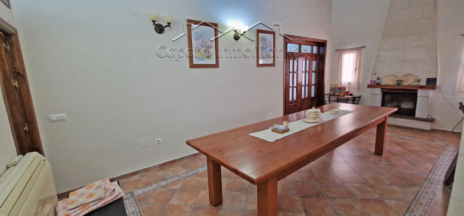 Menjador de Casa o xalet en venda en El Puerto de Santa María amb Aire condicionat, Jardí privat i Piscina