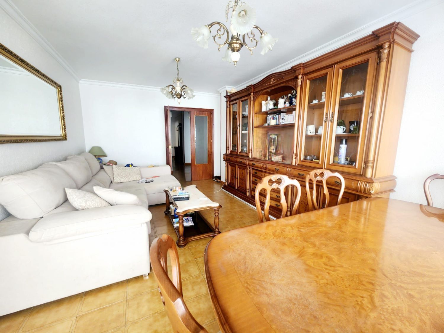 Living room of Flat for sale in Águilas  with Air Conditioner, Terrace and Furnished