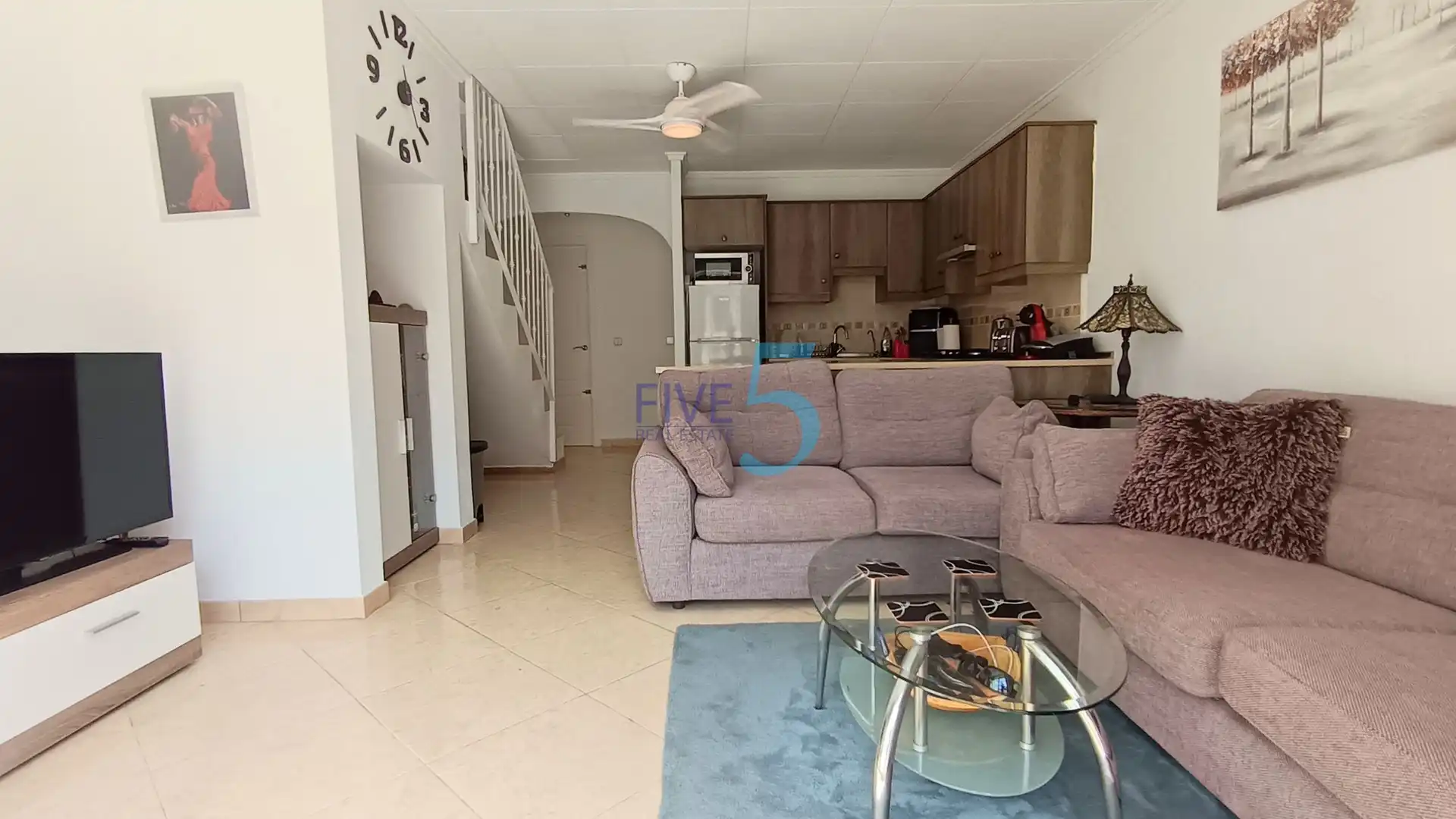 Sala d'estar de Casa adosada en venda en Torrevieja amb Aire condicionat, Calefacció i Terrassa