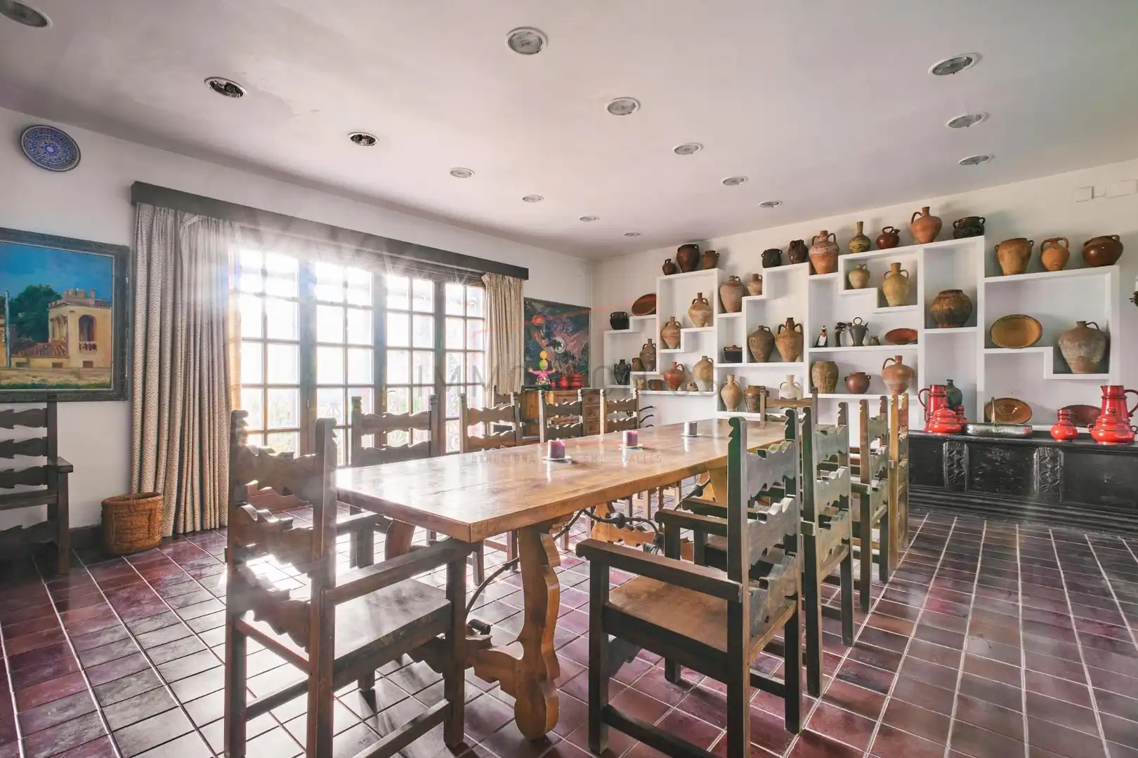Menjador de Finca rústica en venda en Madrid amb Jardí privat