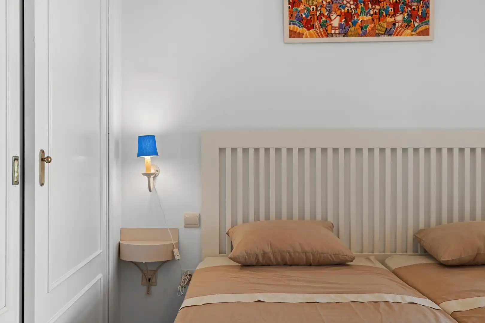 Schlafzimmer von Wohnung zur Miete in Mijas mit Klimaanlage, Heizung und Privatgarten