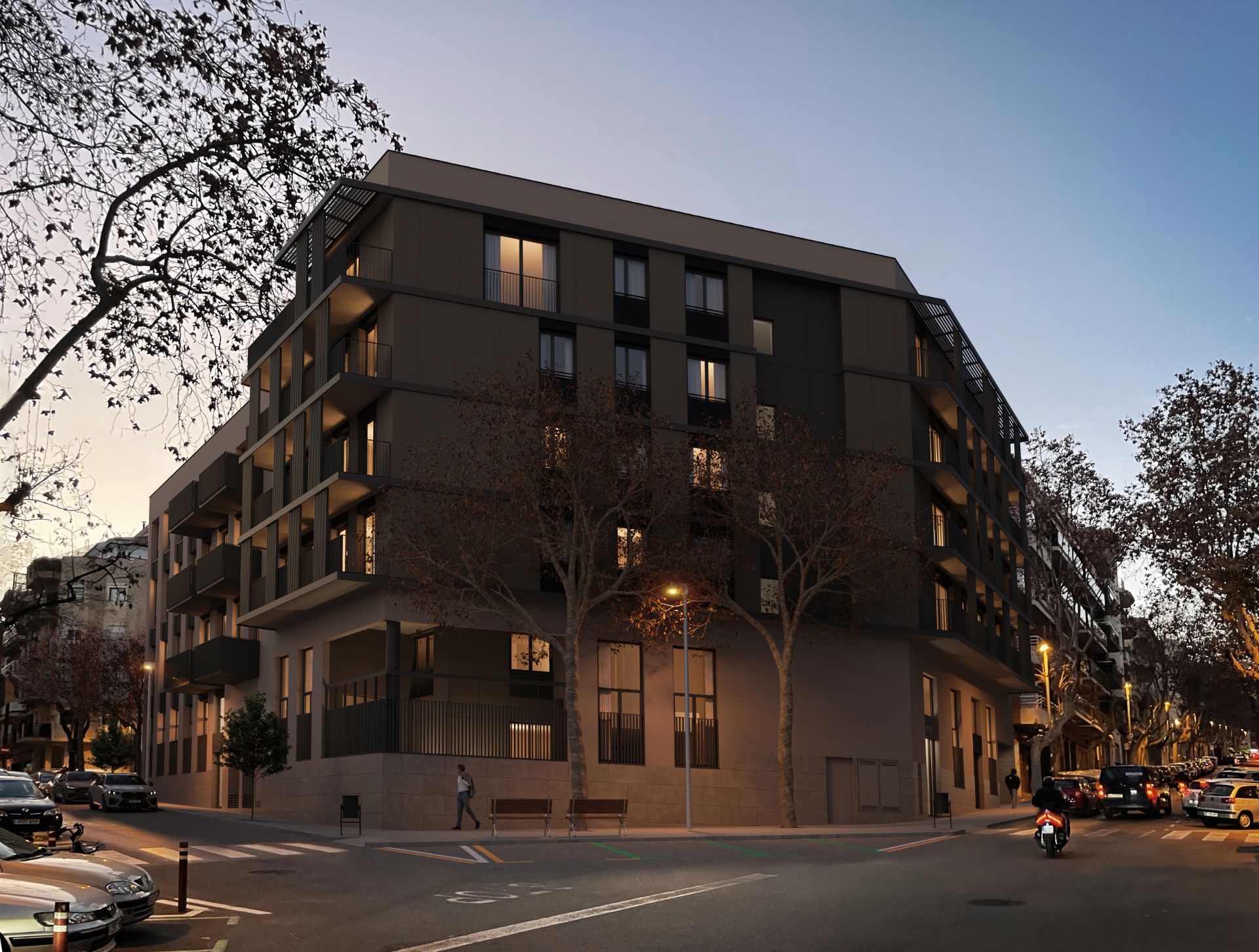 Exterior view of Flat for sale in  Barcelona Capital  with Air Conditioner and Balcony