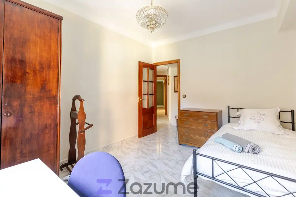 Bedroom of Flat for rent in Madrid  with Heating, Furnished and Washing machine