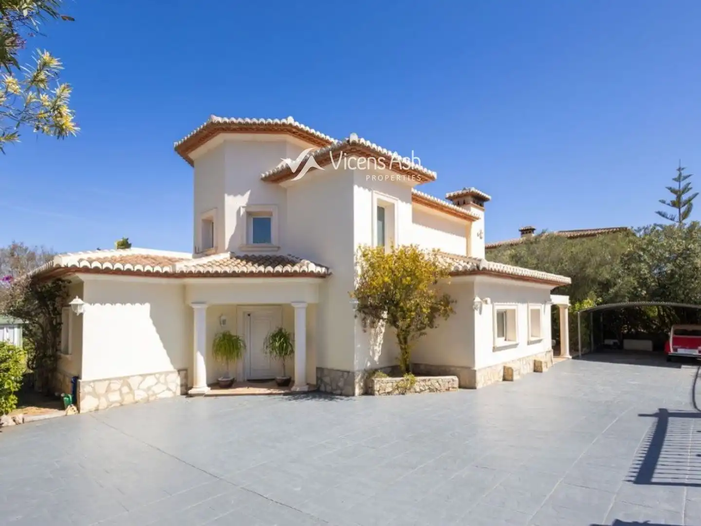 Exterior view of Houses for sale in Jávea / Xàbia  with Air Conditioner, Terrace and Swimming Pool