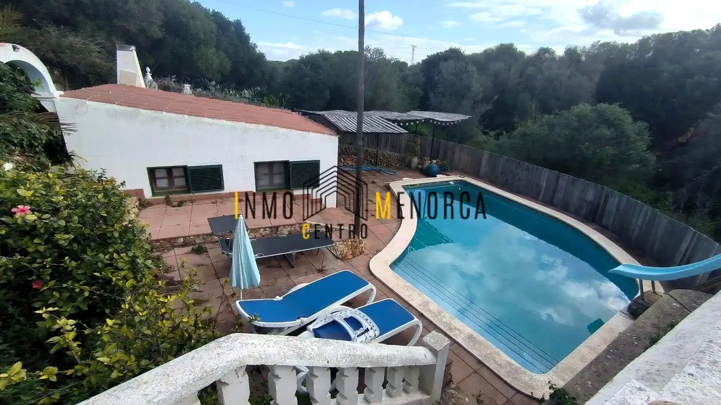 Vista exterior de Finca rústica en venta en Ciutadella de Menorca con Jardín privado, Terraza y Piscina
