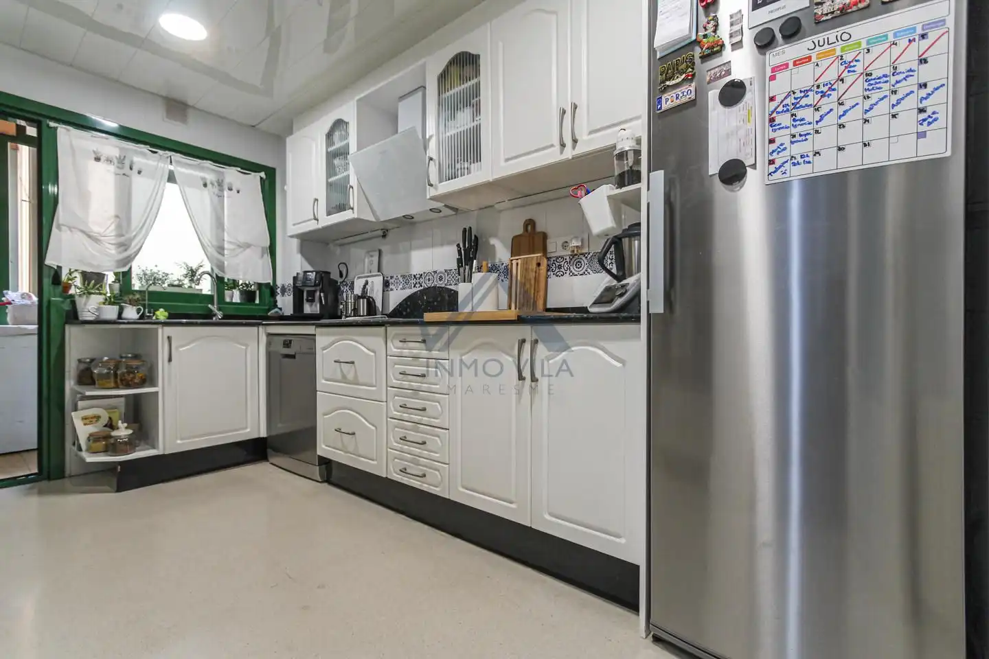 Küche von Wohnung zum Verkauf in Montcada i Reixac mit Klimaanlage, Terrasse und Möbliert