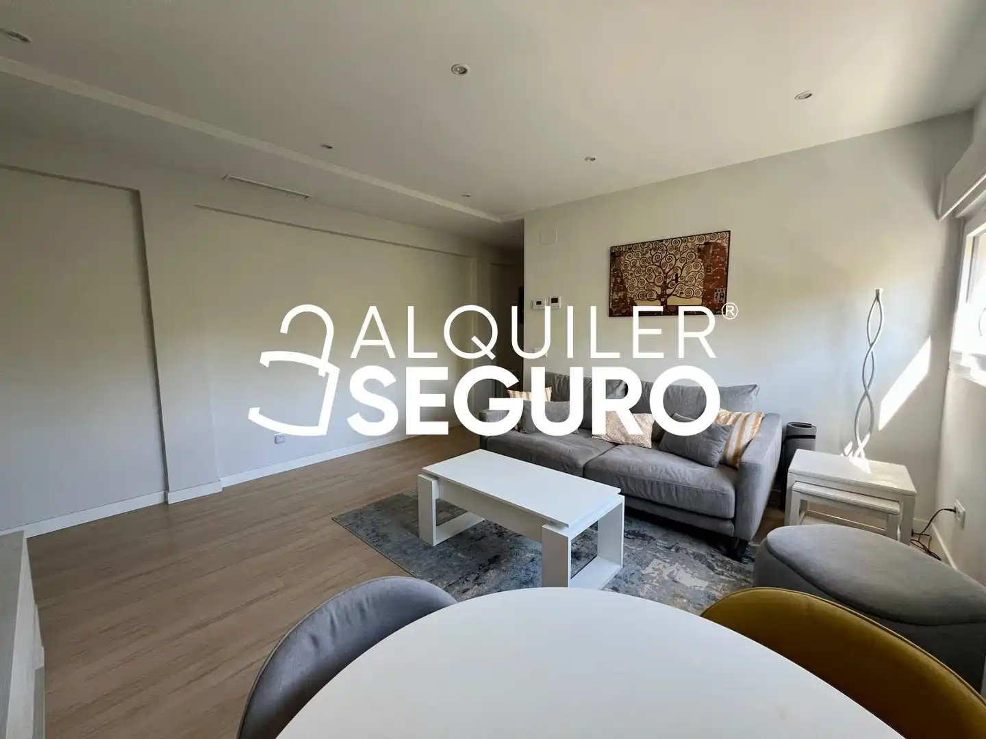 Living room of Flat for rent in Madrid  with Air Conditioner, Heating and Furnished