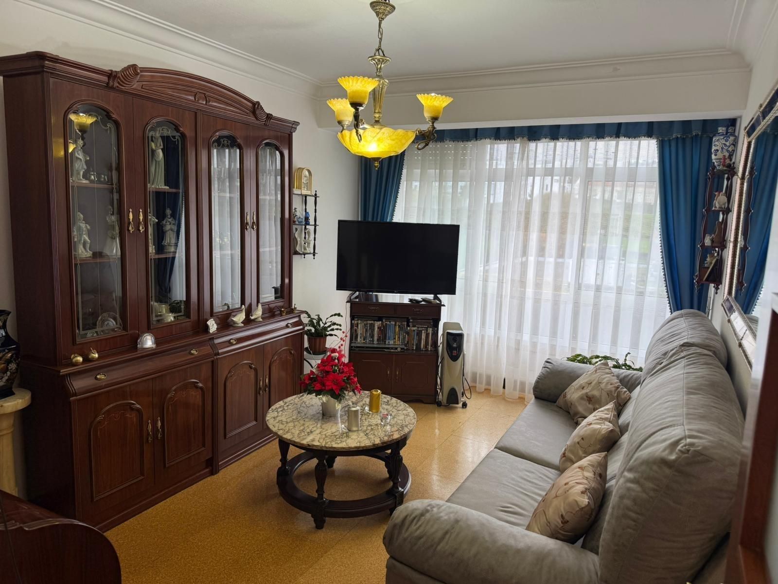 Sala d'estar de Pis en venda en A Coruña Capital 