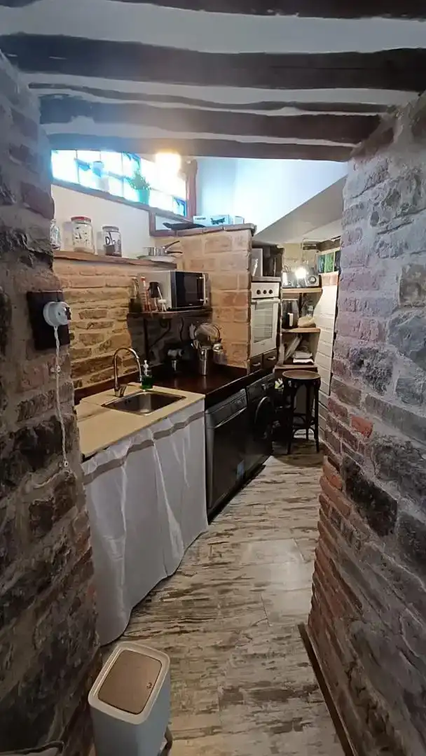 Cuina de Finca rústica en venda en Mieres (Asturias) amb Balcó