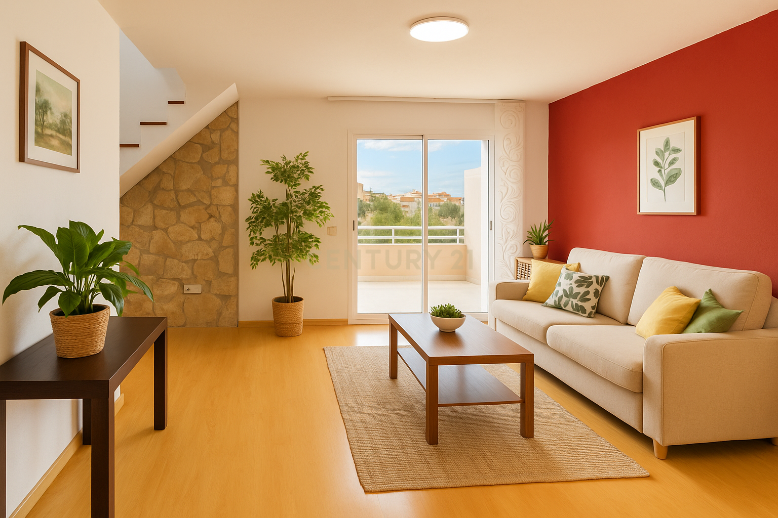 Sala d'estar de Apartament en venda en Santa Eulària des Riu amb Aire condicionat, Traster i Balcó