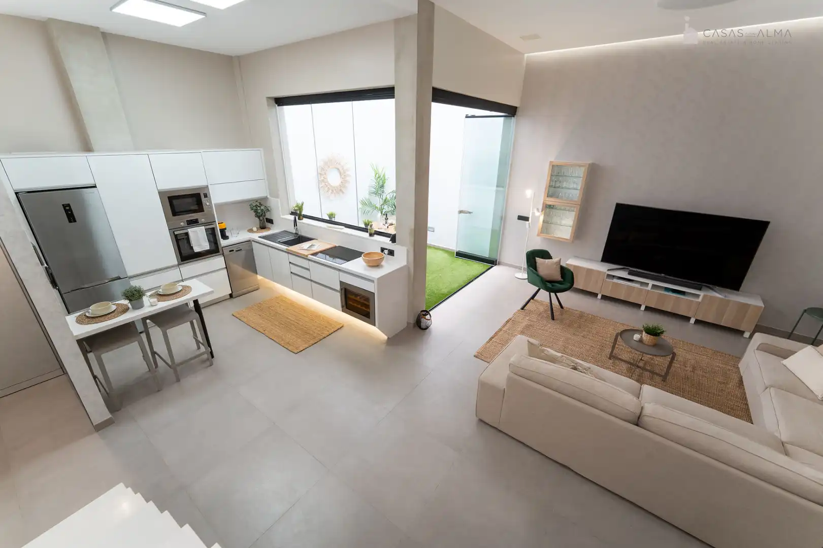 Küche von Einfamilien-Reihenhaus zum Verkauf in Las Palmas de Gran Canaria mit Klimaanlage, Terrasse und Abstellraum