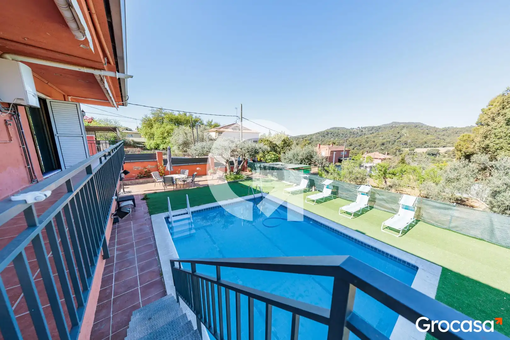 Piscina de Casa o xalet en venda en Terrassa amb Aire condicionat, Calefacció i Jardí privat