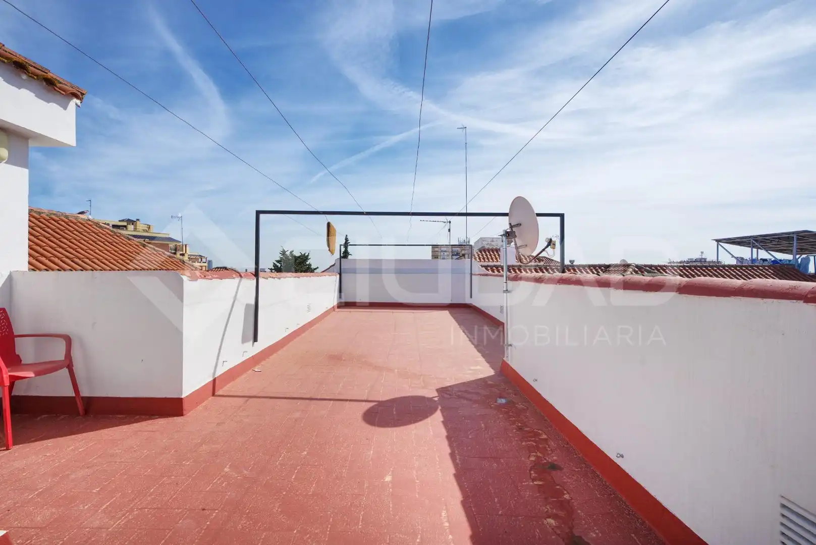 Terrace of Flat for sale in San Juan de Aznalfarache  with Air Conditioner