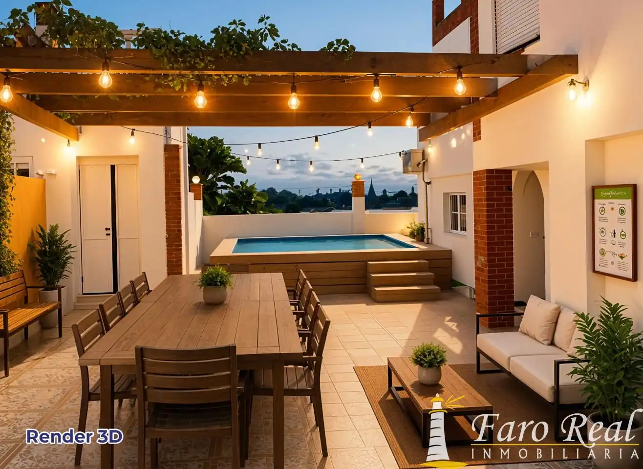 Terraza de Casa o chalet en venta en Chipiona con Aire acondicionado, Calefacción y Jardín privado