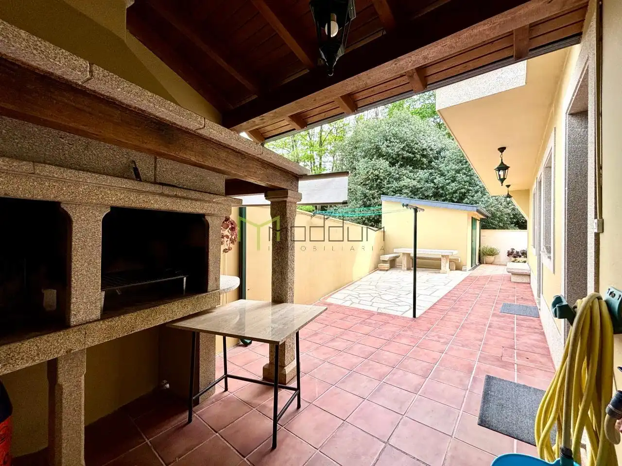 Terraza de Casa o chalet en venta en Ames con Calefacción, Jardín privado y Parquet