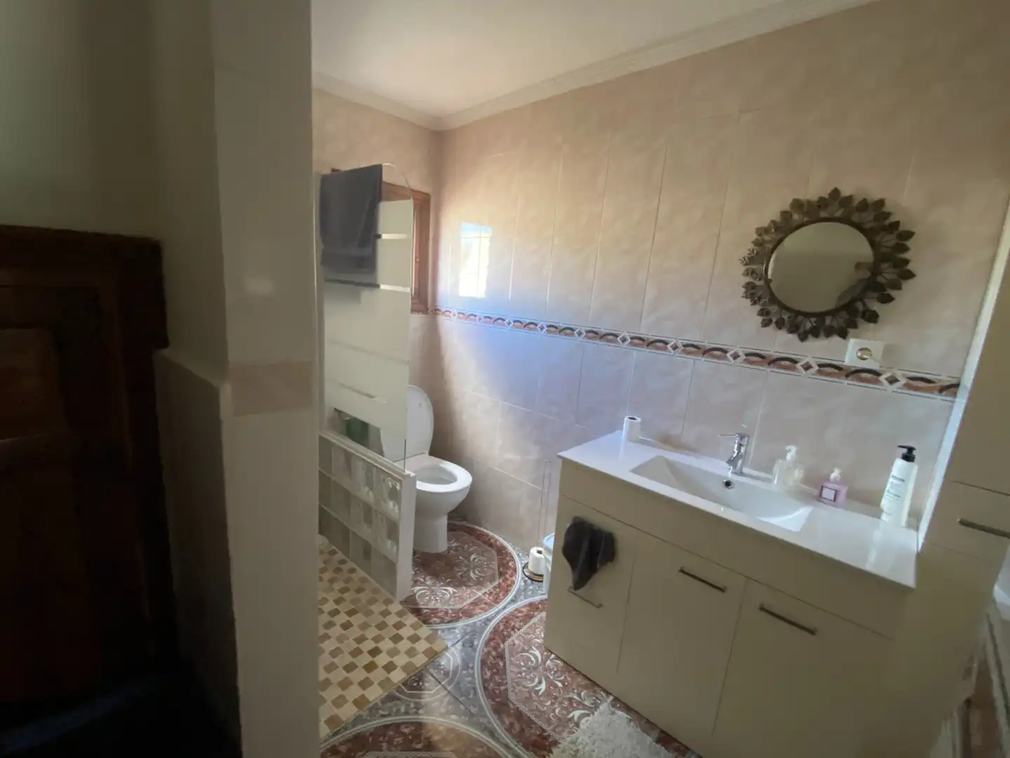 Baño de Finca rústica en venta en Sax con Aire acondicionado, Calefacción y Jardín privado